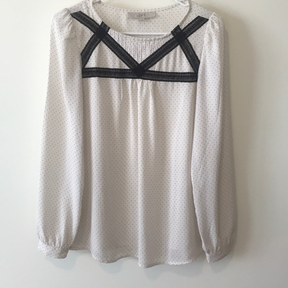 LOFT BLOUSE WITH LACE